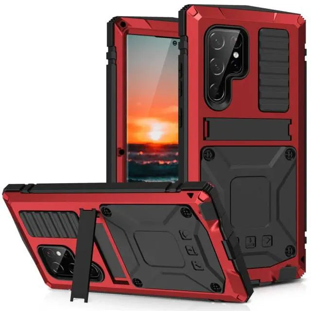 360 Full Metal Aluminum Armor Case For Samsung Galaxy S22 Plus S22 Ultra - Pinnacle Luxuries