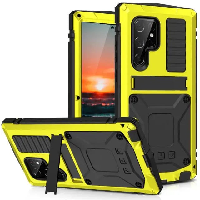360 Full Metal Aluminum Armor Case For Samsung Galaxy S22 Plus S22 Ultra - Pinnacle Luxuries