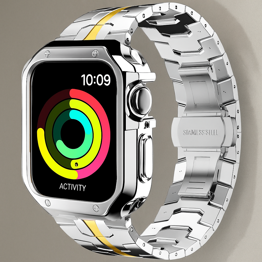 TitaniumGuard™ Ascend Series – Titanium Band & Protective Case for Apple Watch Ultra & Series 11/10/9/8/7