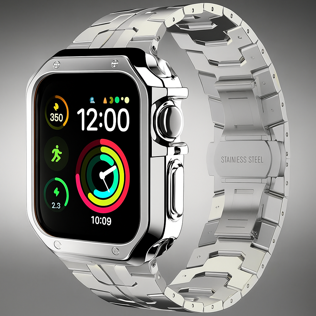 TitaniumGuard™ Ascend Series – Titanium Band & Protective Case for Apple Watch Ultra & Series 11/10/9/8/7