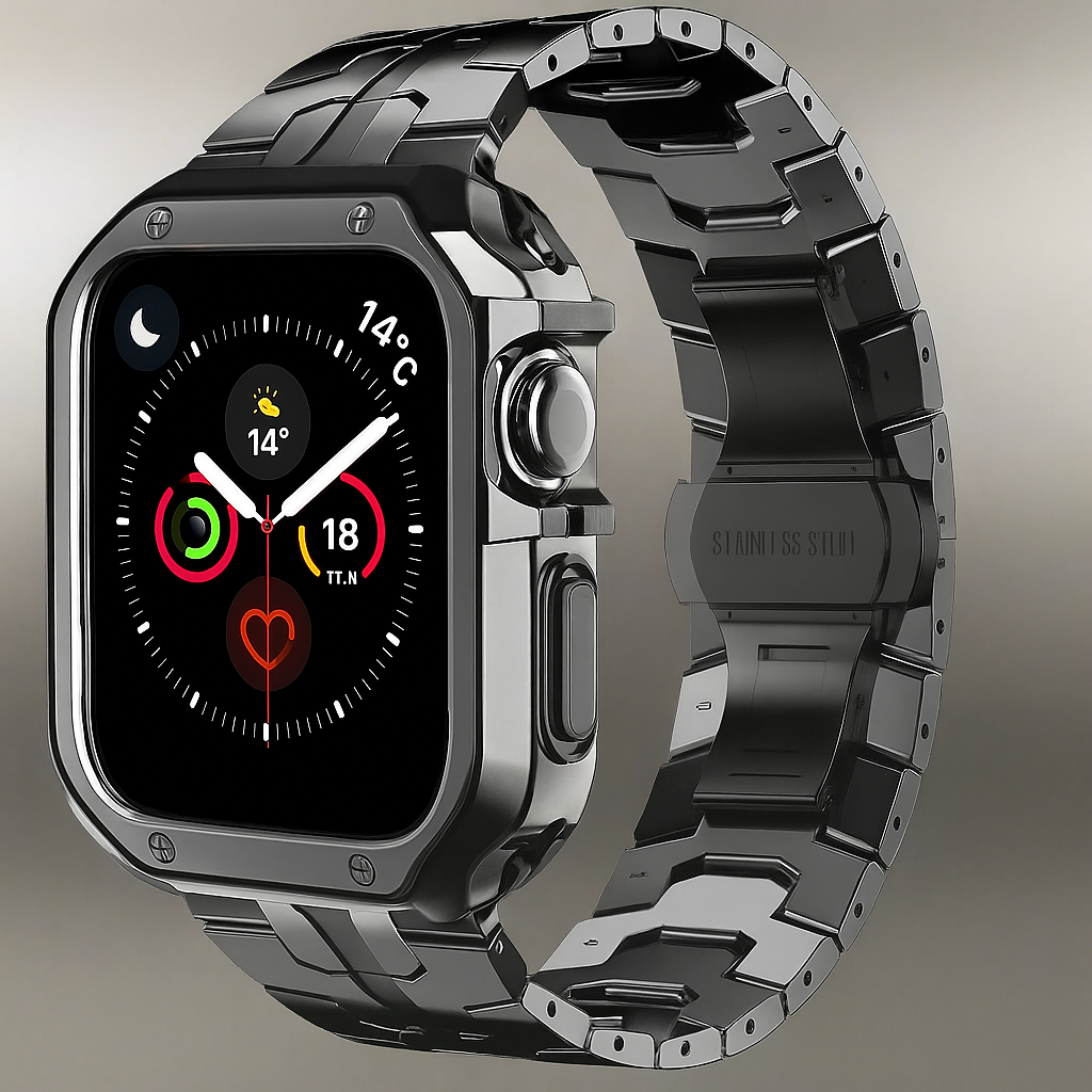 TitaniumGuard™ Ascend Series – Titanium Band & Protective Case for Apple Watch Ultra & Series 11/10/9/8/7