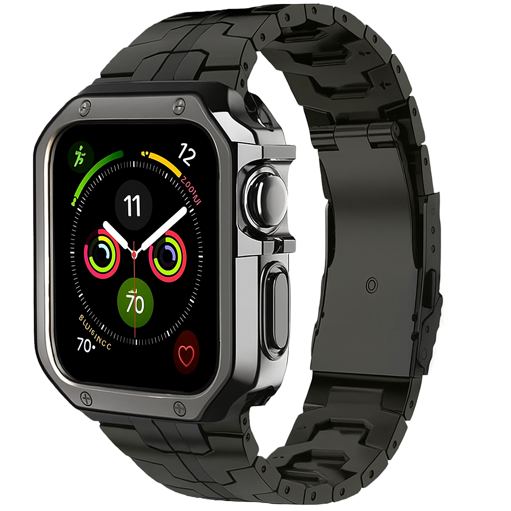 TitanEdge™ Forged in Fire Prestige Series — Titanium Band & Armor Case for Apple Watch
