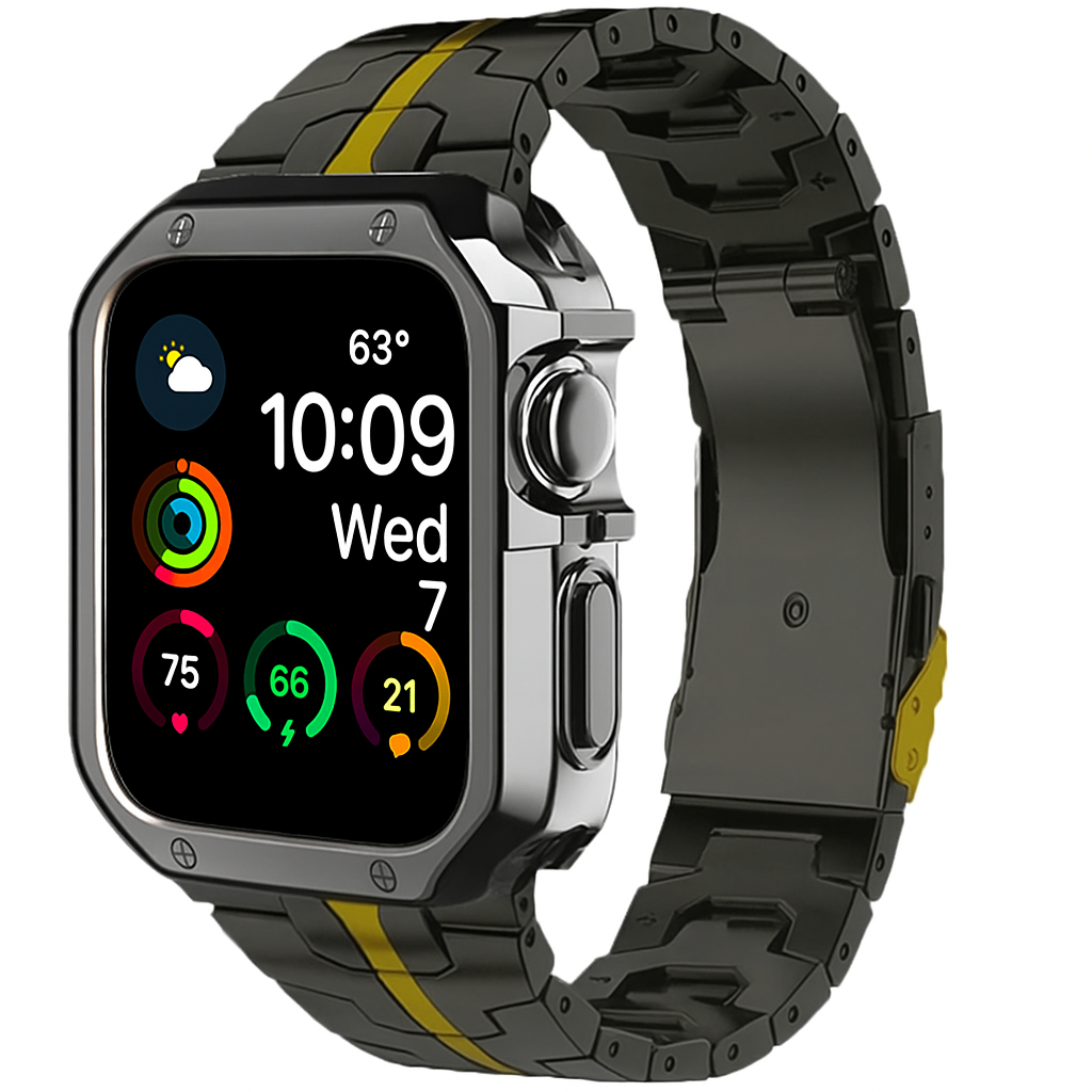 TitanEdge™ Forged in Fire Prestige Series — Titanium Band & Armor Case for Apple Watch