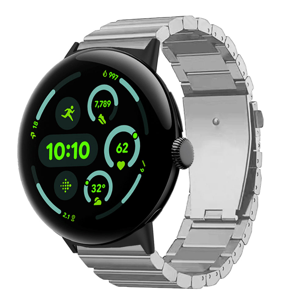 TitanGuard™ Pure Titanium Link Band for Google Pixel Watch 3 & 4 (45mm) – Grade 5 Titanium
