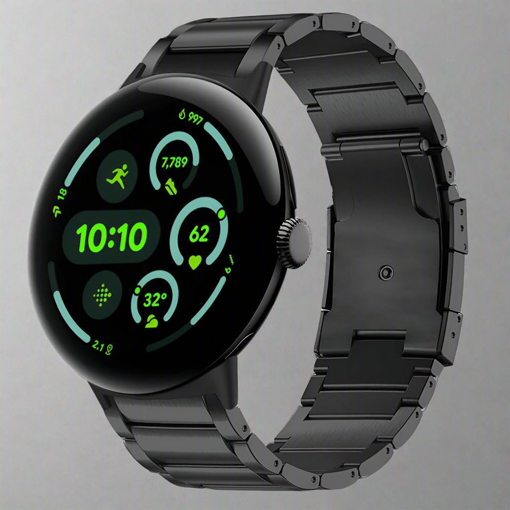 Titanium Precision Band for Google Pixel Watch 4 & Pixel Watch 3 – Premium Titanium Replacement Band (41 mm & 45 mm Compatible)
