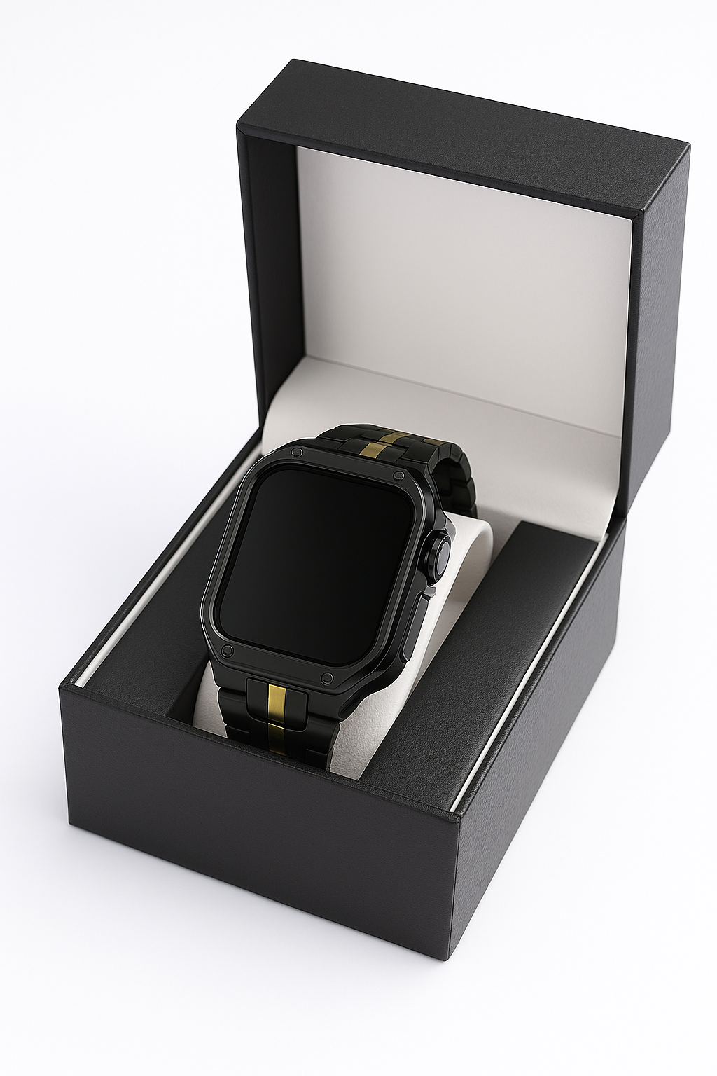 TitanEdge Prestige Set – Titanium Band & Case for Apple Watch with Signature Display Box