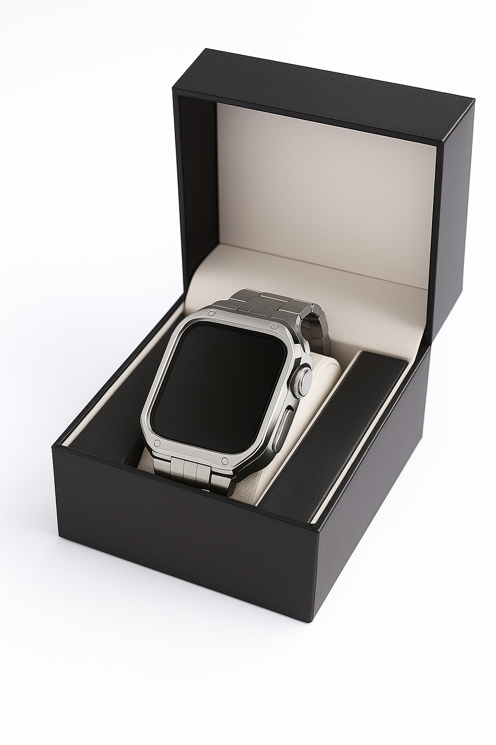 TitanEdge Prestige Set – Titanium Band & Case for Apple Watch with Signature Display Box