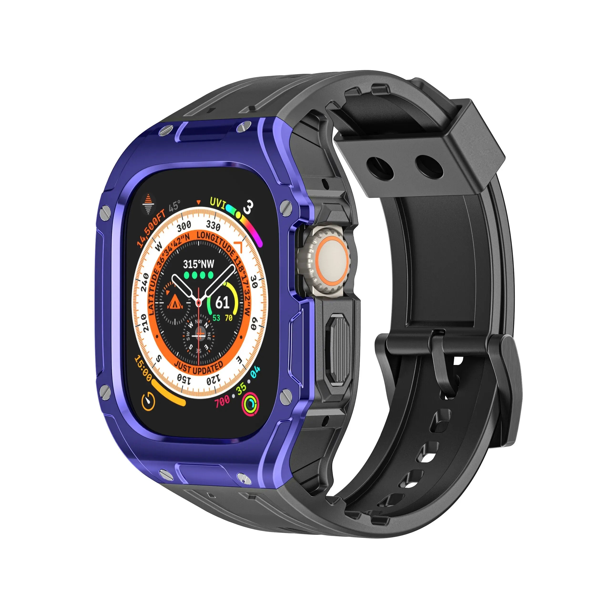 Case+Strap For Apple Watch Ultra 49mm Modification Kit For iWatch Series 8 Ultra 49mm Steel Buckle Refit Mod Sports Watch Band Pinnacle Luxuries
