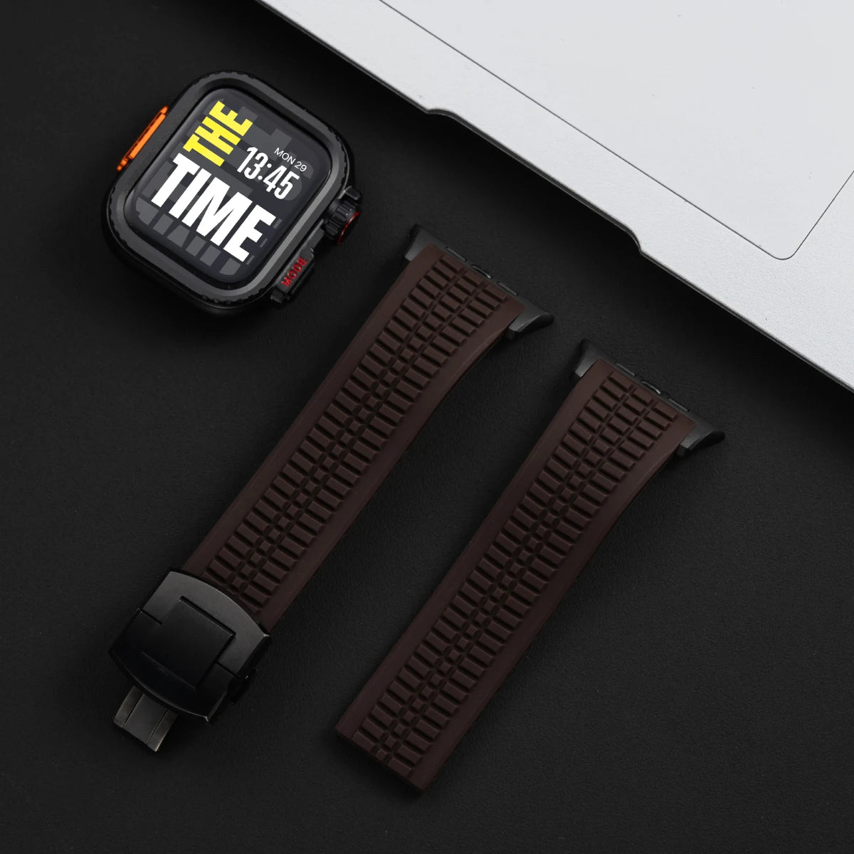 TitanGuard™ Elite Titanium Armor Set — Band + Case for Apple Watch Ultra & Series 11–6