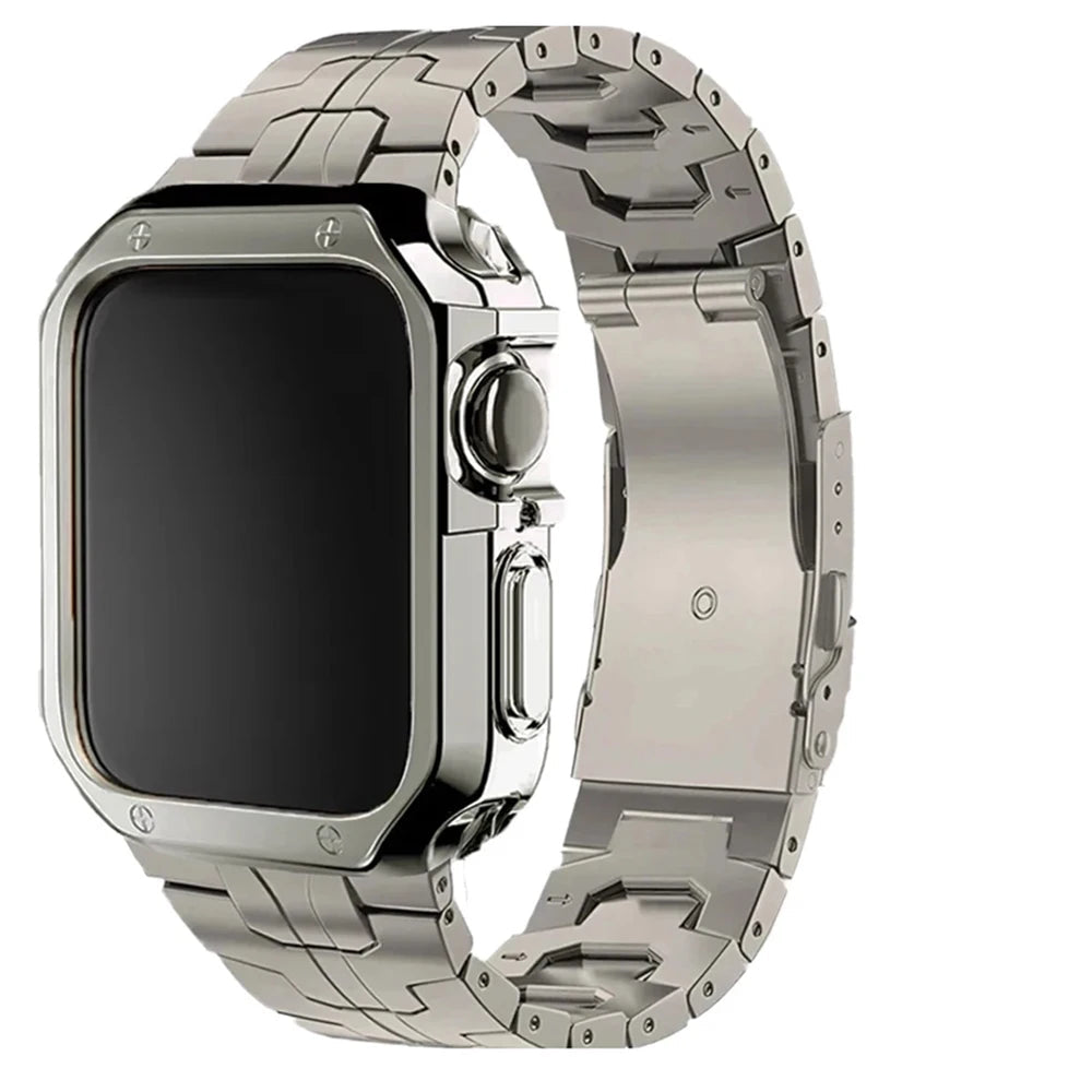 TitanEdge Prestige Set – Titanium Band & Case for Apple Watch with Signature Display Box
