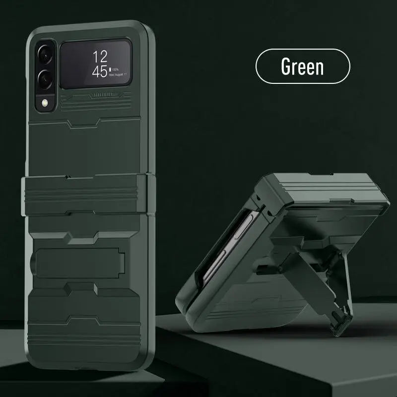 Pinnacle Shockproof Kickstand Case For Samsung Galaxy Z Flip 4 - Pinnacle Luxuries