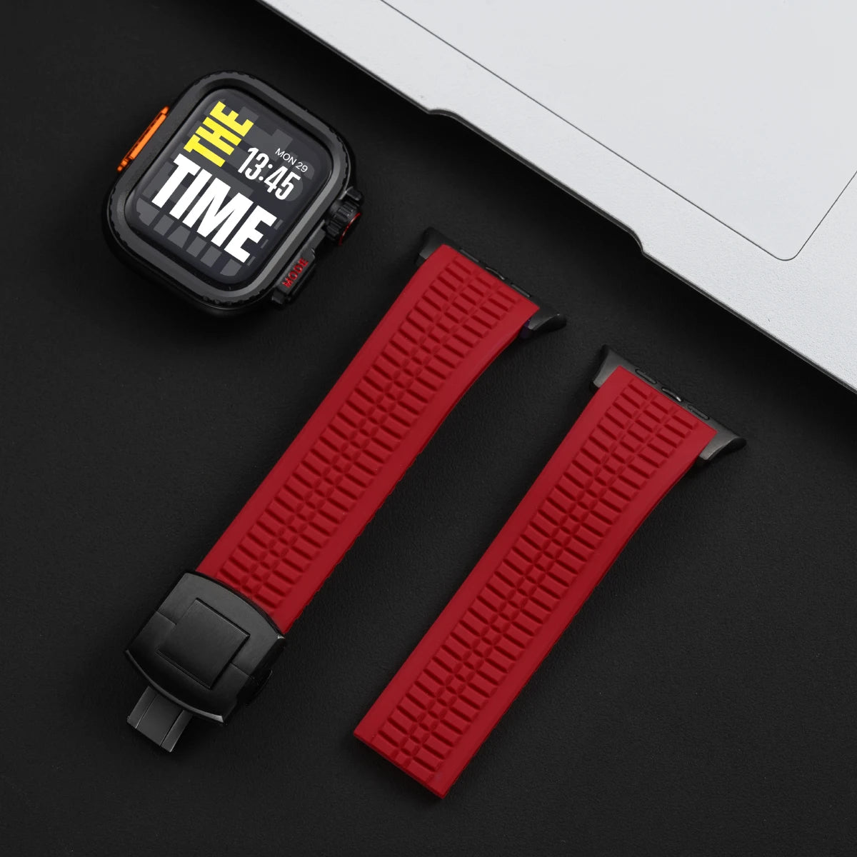 TitanGuard™ Elite Titanium Armor Set — Band + Case for Apple Watch Ultra & Series 11–6