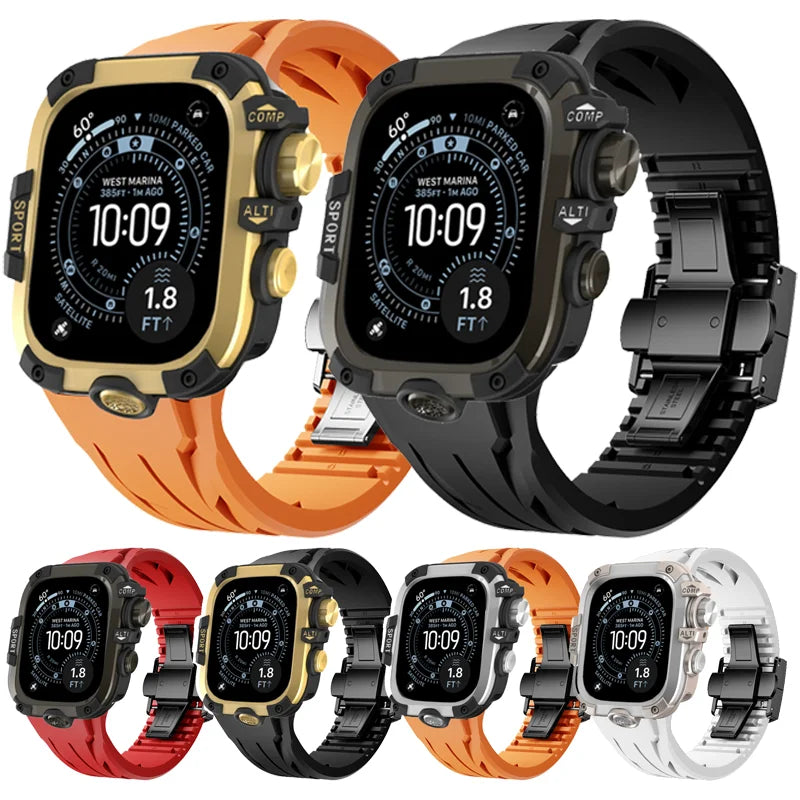 AeroGuard™ SteelSport Pro Case & Band System — Apple Watch Ultra 3/2/1, Series 11/10 (49mm / 46mm / 45mm / 44mm)