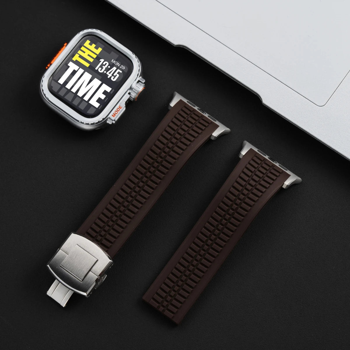 TitanGuard™ Elite Titanium Armor Set — Band + Case for Apple Watch Ultra & Series 11–6