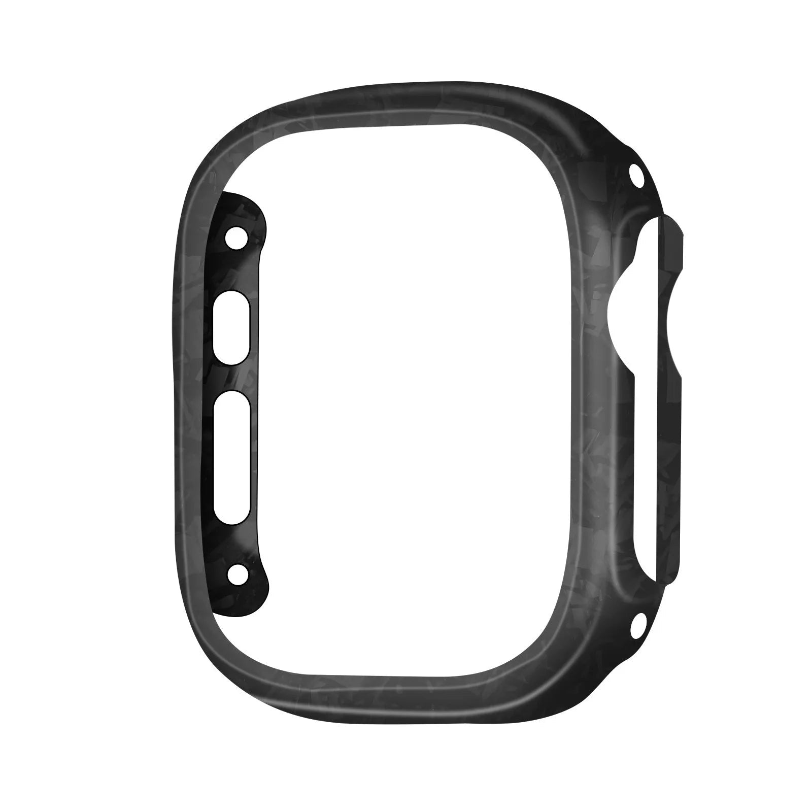 CarbonArmor Edge Case – Real Forged Carbon Fiber Protector for Apple Watch Ultra & Series 7–10 (Matte or Glossy)