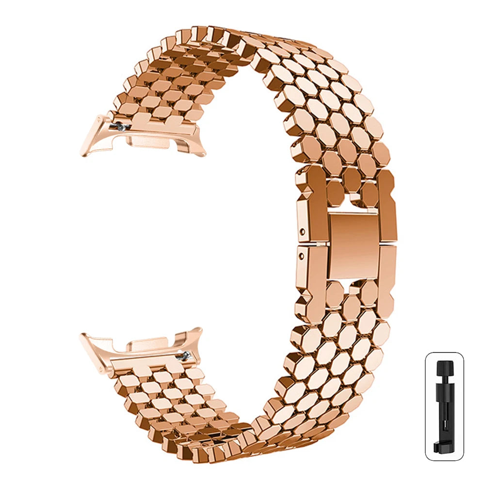 SnapFlex™ Stainless Steel Band for Samsung Galaxy Watch 8, Watch 8 Classic, and Galaxy Ultra 47mm (2025 Edition)