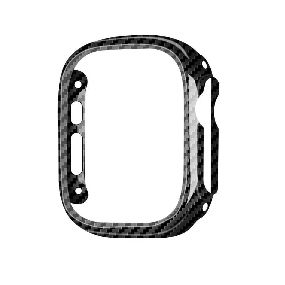 CarbonArmor Edge Case – Real Forged Carbon Fiber Protector for Apple Watch Ultra & Series 7–10 (Matte or Glossy)