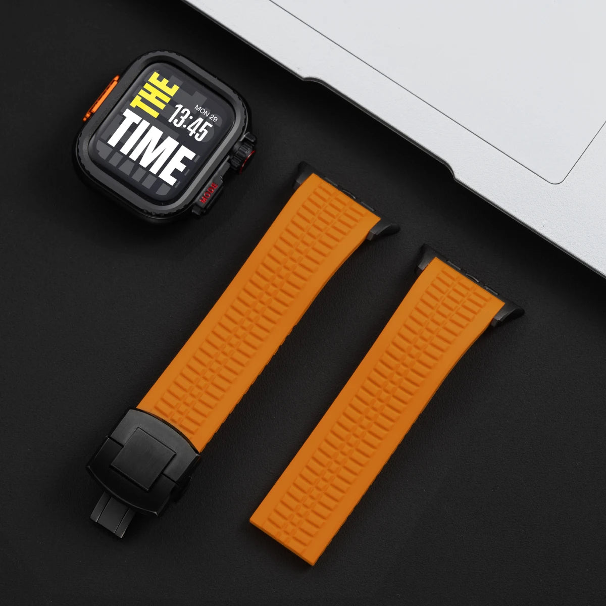 TitanGuard™ Elite Titanium Armor Set — Band + Case for Apple Watch Ultra & Series 11–6