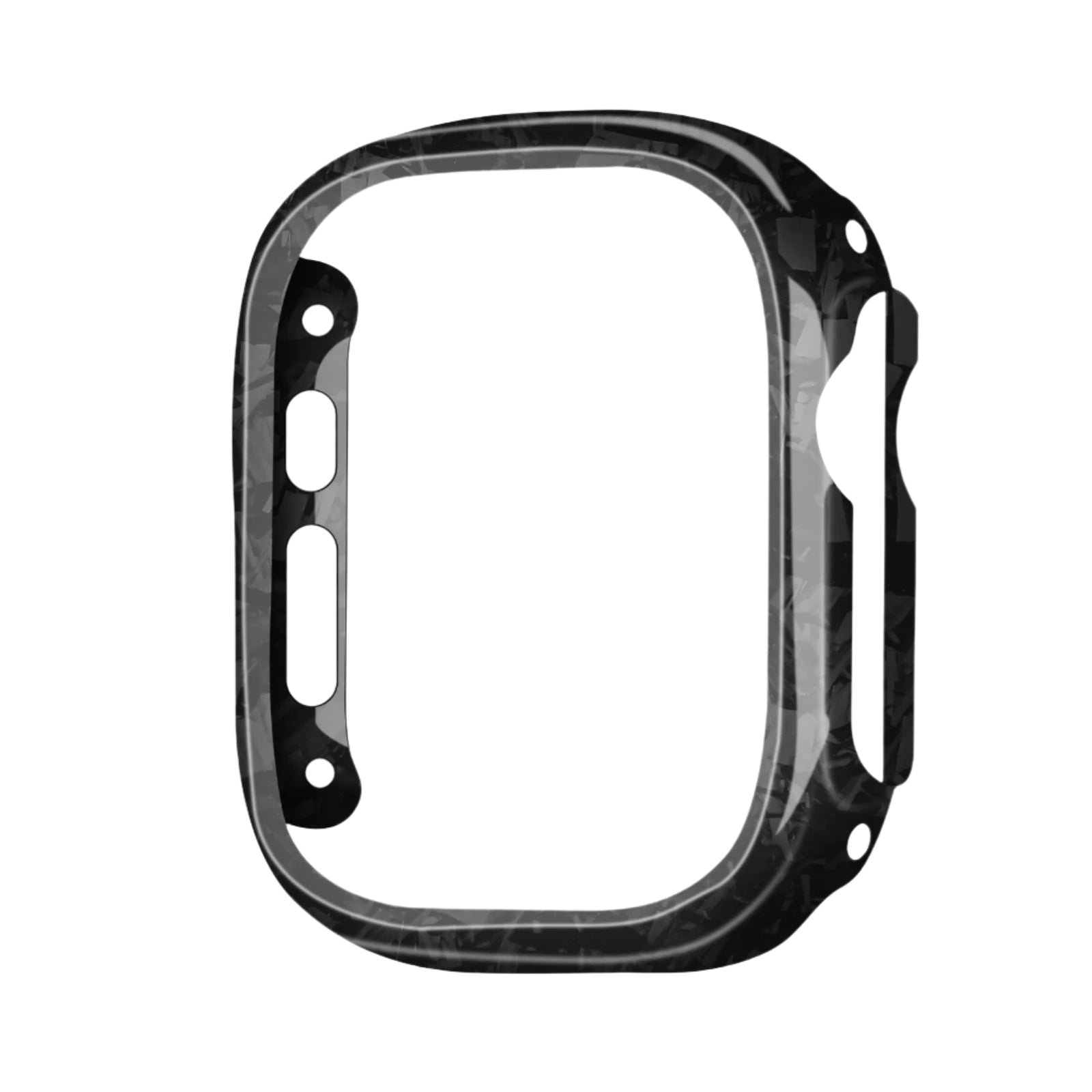 CarbonArmor Edge Case – Real Forged Carbon Fiber Protector for Apple Watch Ultra & Series 7–10 (Matte or Glossy)