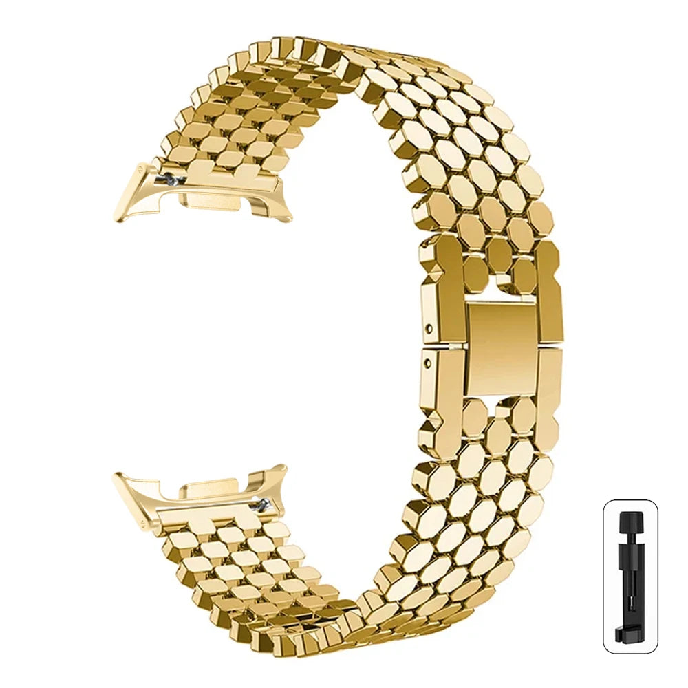 SnapFlex™ Stainless Steel Band for Samsung Galaxy Watch 8, Watch 8 Classic, and Galaxy Ultra 47mm (2025 Edition)