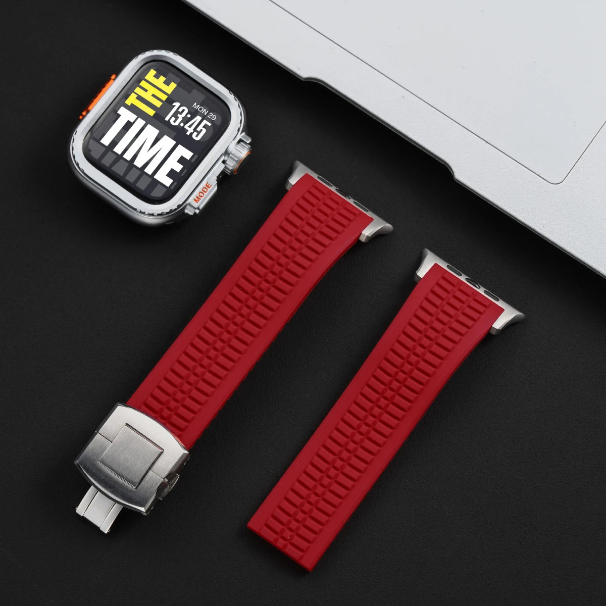 TitanGuard™ Elite Titanium Armor Set — Band + Case for Apple Watch Ultra & Series 11–6