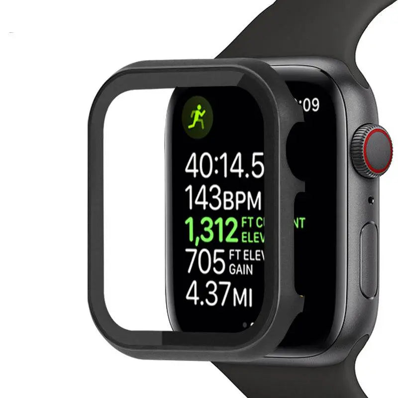 Spartan Stainless Steel Apple Watch Case Fortified Tempered Glass Screen Protector - Pinnacle Luxuries