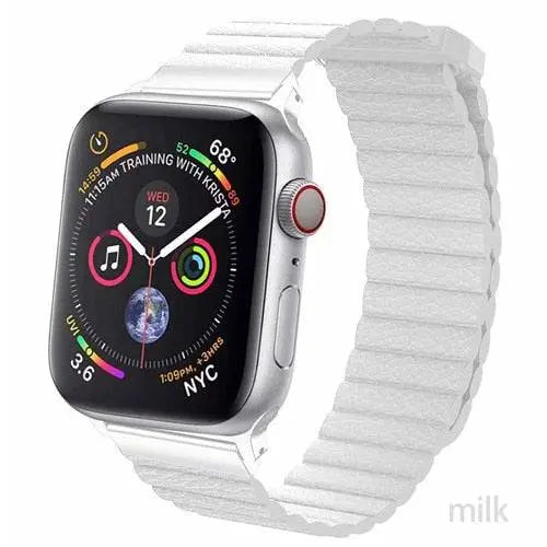 Apple Watch Genuine Leather Loop Band Magnetic Closure - Pinnacle Luxuries