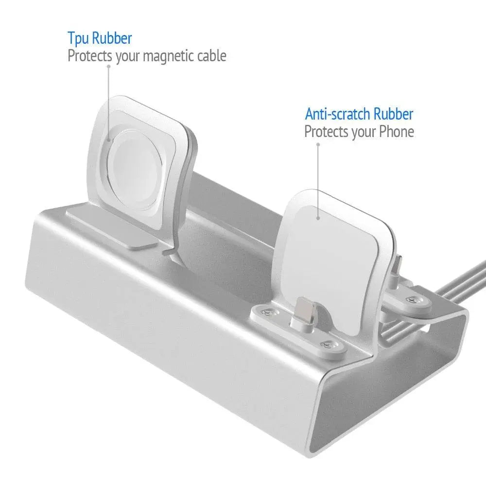 Pinnacle Apple 3 in 1 Aluminum Wireless Charging Stand Dock Station - Pinnacle Luxuries