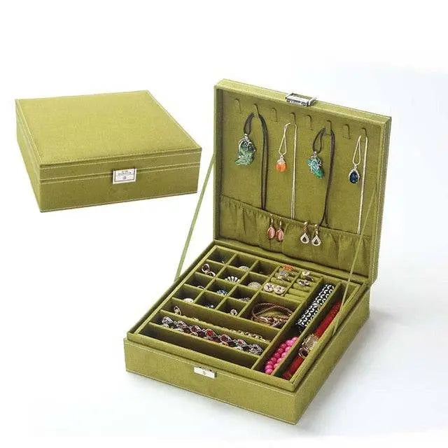 Pinnacle Women's Velvet Jewelry Box - Pinnacle Luxuries